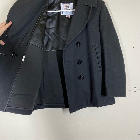 Sterlingwear Anchor Collection Military Navy Wool Blend Peacoat Size 12 SHORT - Picture 9 of 14